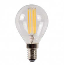 Лампа светодиодная диммируемая Lucide E14 4W 2700K прозрачная 49022/04/60