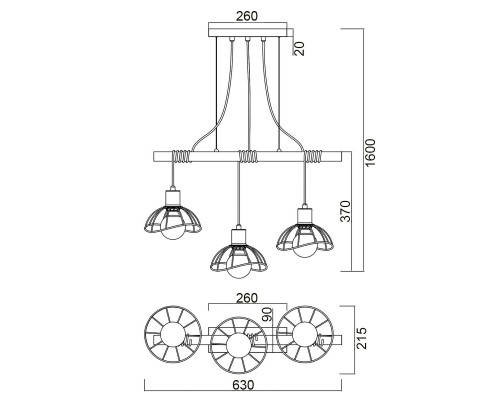 Подвесной светильник Vele Luce Formula VL6482P03