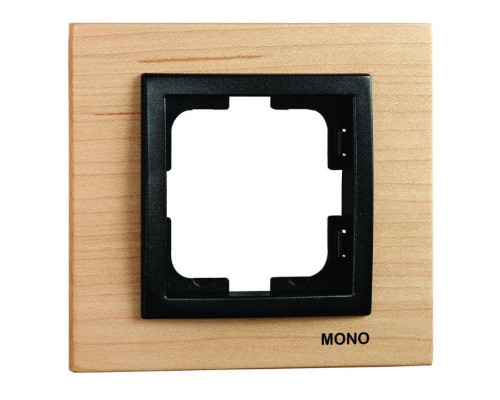 Рамка 1-постовая Mono Electric Style клён 107-520000-160 Рамка 1-постовая Mono Electric Style клён 107-520000-160