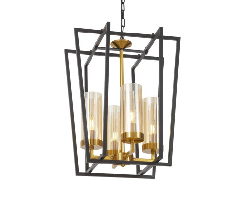 Подвесная люстра Lumina Deco Afres LDP 1246-4 BK+MD