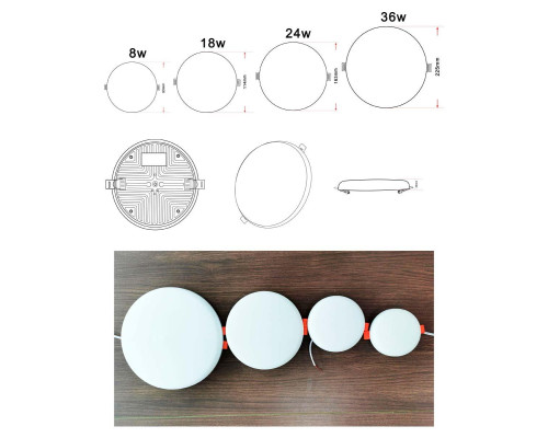 Встраиваемый светодиодный светильник Zortes CLOUD ZRS.57793.24 Встраиваемый светодиодный светильник Zortes CLOUD ZRS.57793.24