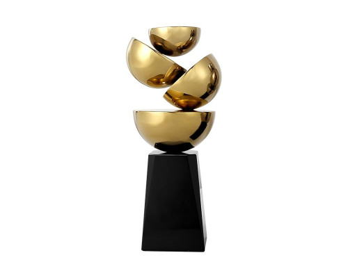 Подсвечник ArtHomeDecor FRAGMENT 6933 L GOLD  BLACK