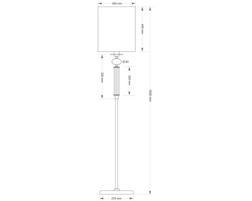 Напольный светильник KUTEK LEA LEA-LS-1(P/A)