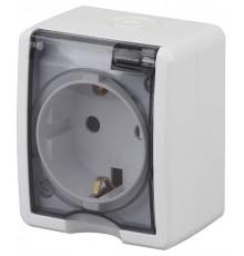 Розетка ЭРА Эксперт 2P E IP54 16A 250V 11-2401-01 Б0020712