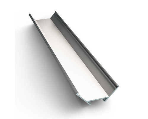 Профиль угловой накладной с рассеивателем серебро 2м. Apeyron 08-04