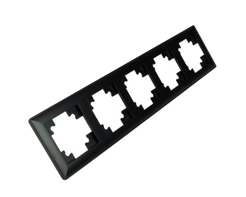 Рамка 5-постовая Stekker Катрин черный PFR00-7005-05 39816