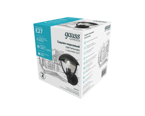Уличный настенный светильник Gauss Aura GD027 Уличный настенный светильник Gauss Aura GD027