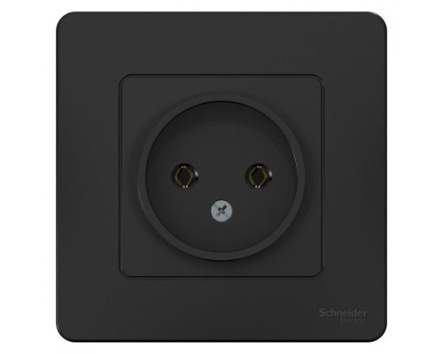 Розетка 2К Systeme Electric Blanca 16A 250V антрацит BLNRS000016