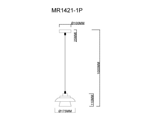 Подвесной светильник MyFar Renata MR1421-1P
