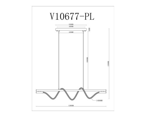 Подвесной светодиодный светильник Moderli True V10677-PL Подвесной светодиодный светильник Moderli True V10677-PL