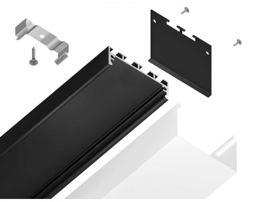 Профиль алюминиевый накладной/подвесной 