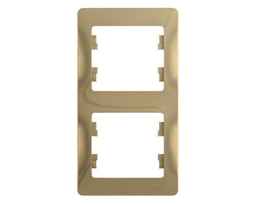 Рамка 2-постовая Systeme Electric Glossa титан GSL000406 Рамка 2-постовая Systeme Electric Glossa титан GSL000406