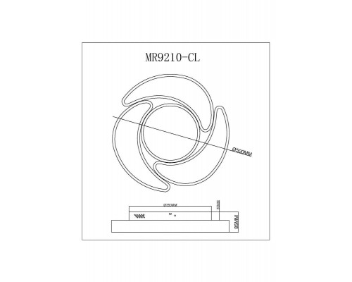 Потолочный светодиодный светильник MyFar Ceiling Lysithea MR9210-CL Потолочный светодиодный светильник MyFar Ceiling Lysithea MR9210-CL