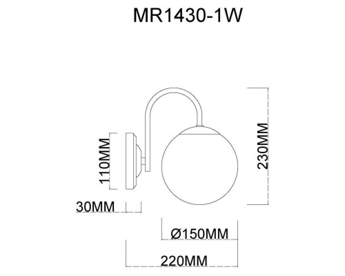 Бра MyFar Kate MR1430-1W