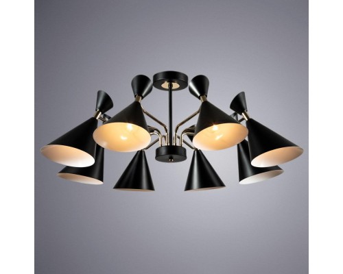 Потолочная люстра Arte Lamp Wellington A2711PL-8BK Потолочная люстра Arte Lamp Wellington A2711PL-8BK