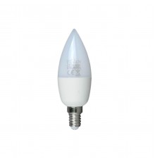 Лампа светодиодная Elvan E14 7W 6000К опал E14-7W-6000К-C37candle