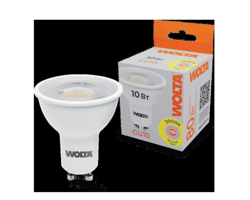 Светодиодная лампа WOLTA WSTD-PAR16-220V10W3KGU10-L Светодиодная лампа WOLTA WSTD-PAR16-220V10W3KGU10-L