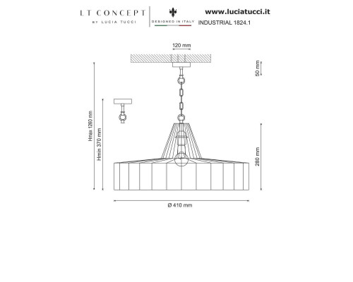 Подвесной светильник Lucia Tucci Industrial 1824.1 Подвесной светильник Lucia Tucci Industrial 1824.1