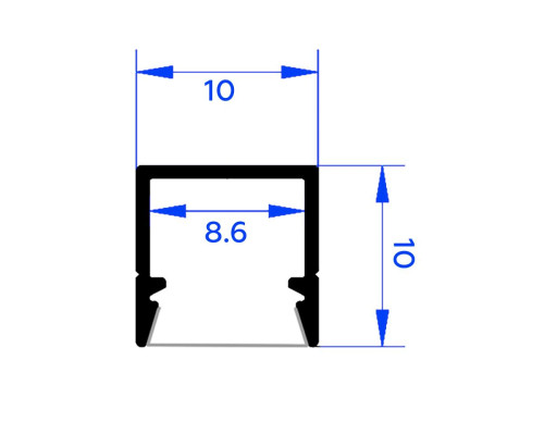 Профиль алюминиевый накладной AMBRELLA LIGHT ILLUMINATION GP1650AL Профиль алюминиевый накладной AMBRELLA LIGHT ILLUMINATION GP1650AL