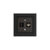 Розетка HDMI/TV Liregus Retro черный матовый 29-238