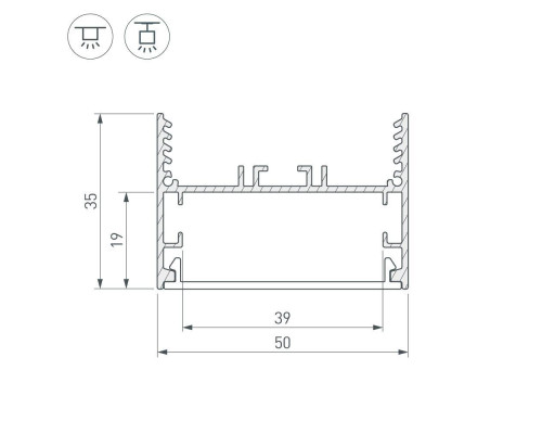 Коннектор L-образный внутренний Arlight SL-Line-5035 030114