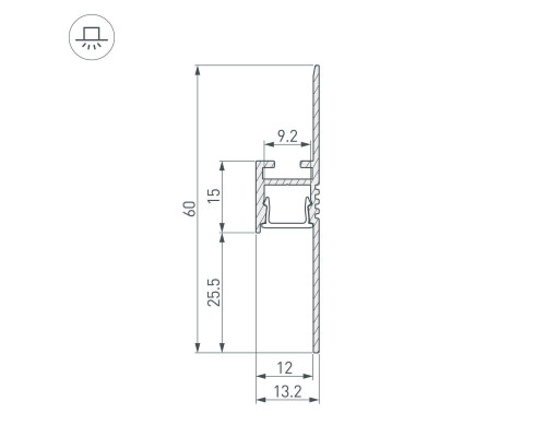 Профиль Arlight ARH-Plintus-Fantom-2000 Black 038550 Профиль Arlight ARH-Plintus-Fantom-2000 Black 038550