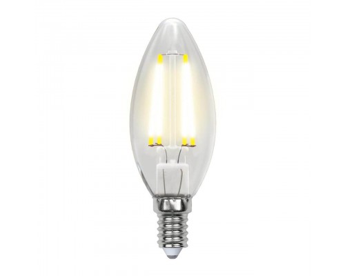 Лампа светодиодная филаментная Uniel E14 7,5W 3000K прозрачная LED-C35-7,5W/WW/E14/CL GLA01TR UL-00003245 Лампа светодиодная филаментная Uniel E14 7,5W 3000K прозрачная LED-C35-7,5W/WW/E14/CL GLA01TR UL-00003245