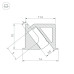Профиль встраиваемый Arlight SL-Bevel-H10-F14-2000 Anod Black 044084