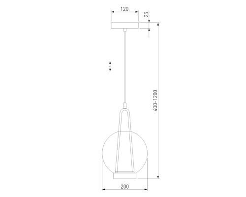 Подвесной светодиодный светильник Eurosvet Frasco 50267/1 LED черный Подвесной светодиодный светильник Eurosvet Frasco 50267/1 LED черный