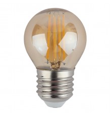Лампа светодиодная филаментная ЭРА E27 7W 2700K золотая Б0047017 F-LED P45-7W-827-E27 gold Б0047017