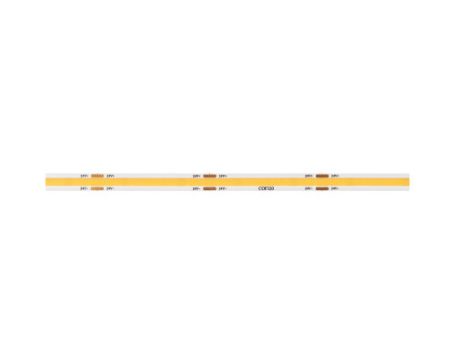 Светодиодная лента Arlight 8W/m 320LED/m CSPSMD теплый белый 5M COB-X320-8mm 24V Warm3000 039022 Светодиодная лента Arlight 8W/m 320LED/m CSPSMD теплый белый 5M COB-X320-8mm 24V Warm3000 039022