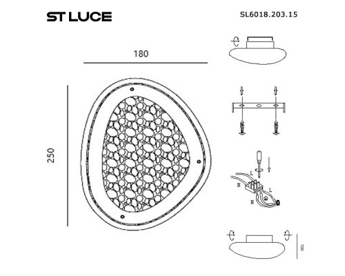 Настенный светодиодный светильник ST Luce Enigma SL6018.203.15 Настенный светодиодный светильник ST Luce Enigma SL6018.203.15