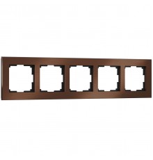 Рамка Werkel Aluminium на 5 постов алюминий коричневый WL11-Frame-05 4690389073724