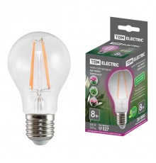 Лампа светодиодная для растений TDM Electric E27 8W прозрачная SQ0340-0237