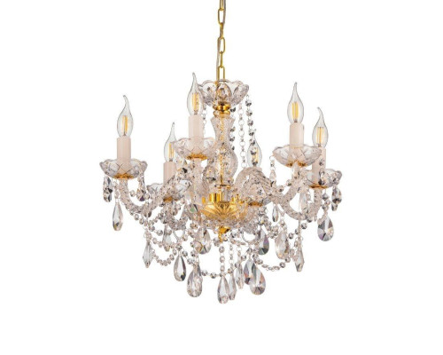 Подвесная люстра Lumina Deco Eliza LDP 7026-6 SL+GD Подвесная люстра Lumina Deco Eliza LDP 7026-6 SL+GD