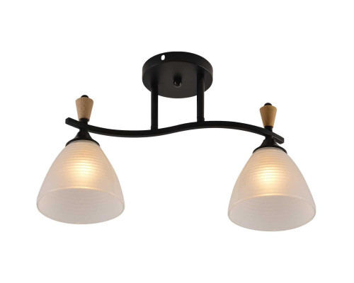 Люстра Reluce 01589-3.3-02B BK+WOOD Люстра Reluce 01589-3.3-02B BK+WOOD