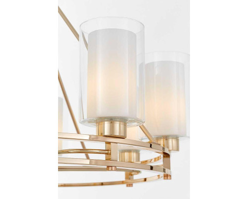 Подвесная люстра Lumina Deco Marietta LDP 8025-8 F.GD+WT Подвесная люстра Lumina Deco Marietta LDP 8025-8 F.GD+WT