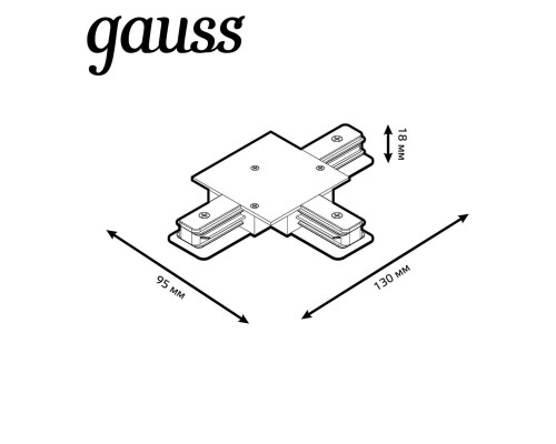 Коннектор T-образный Gauss TR135