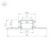 Профиль встраиваемый Arlight Fantom-Bent-W23-Top-2000 Anod 040347