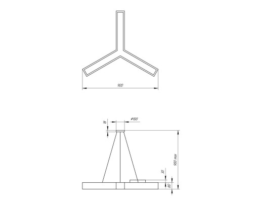 Подвесной светодиодный cветильник Geometria ЭРА Igrek SPO-143-B-40K-056 56Вт 4000К черный Б0050571 Подвесной светодиодный cветильник Geometria ЭРА Igrek SPO-143-B-40K-056 56Вт 4000К черный Б0050571