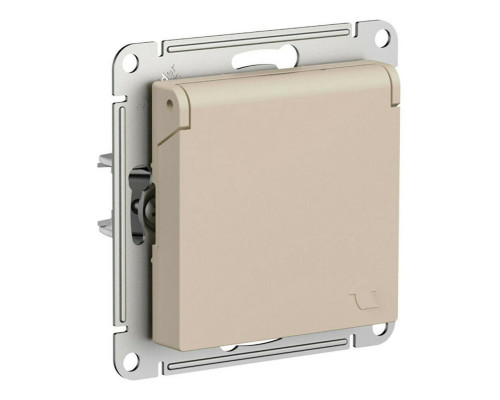 Розетка 2К+З Systeme Electric AtlasDesign 16A 250V со шторками и крышкой песочный ATN001246 Розетка 2К+З Systeme Electric AtlasDesign 16A 250V со шторками и крышкой песочный ATN001246