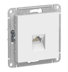 Розетка компьютерная RJ45 Systeme Electric AtlasDesign 5e кат UTP белая ATN000186