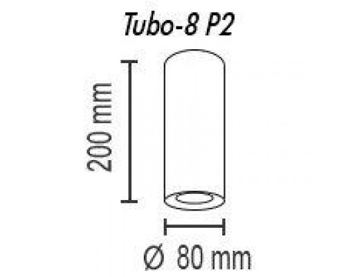 Потолочный светильник TopDecor Tubo8 P2 10