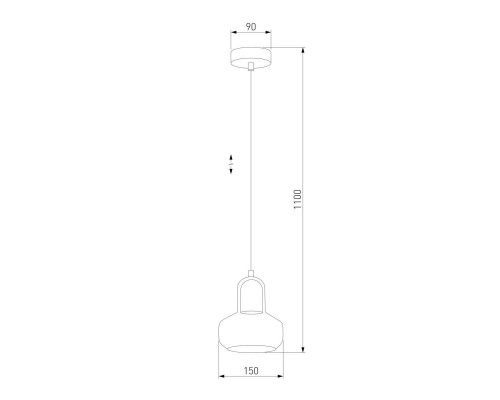 Подвесной светильник TK Lighting 2320 Vichy Black