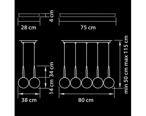 Подвесная люстра Lightstar Simple Light 803080