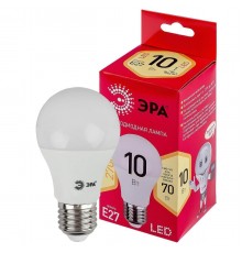 Лампа светодиодная ЭРА E27 10W 2700K матовая LED A60-10W-827-E27 R Б0049634