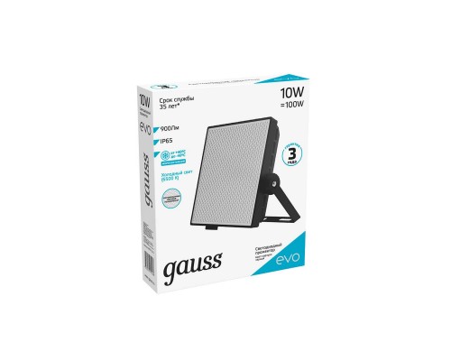 Прожектор светодиодный Gauss Evo 10W 6500К 687511310