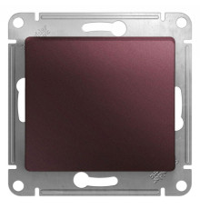Переключатель одноклавишный проходной Systeme Electric Glossa 10A 250V баклажановый GSL001161