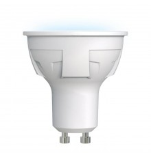 Лампа светодиодная Uniel GU10 6W 4000K матовая LED-JCDR 6W/NW/GU10/FR PLP01WH UL-00002421