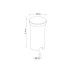 Ландшафтный светодиодный светильник Arte Lamp Piazza A3601IN-1WH
